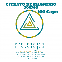 CITRATO DE MAGNESIO 500MG- 100 CÁPSULAS